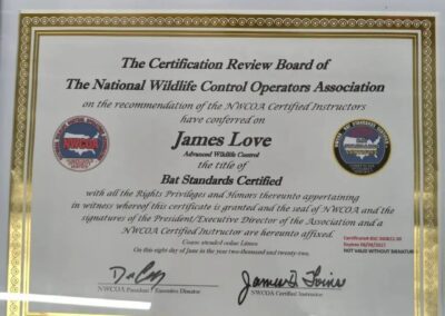 National Wildlife Control Operators Association Award